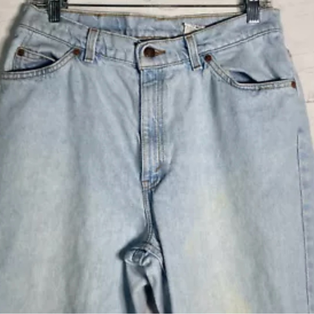 Vintage Levis 912 Orange Tab Jeans Tapered Slim Fit Made In USA - Picture 3 of 6